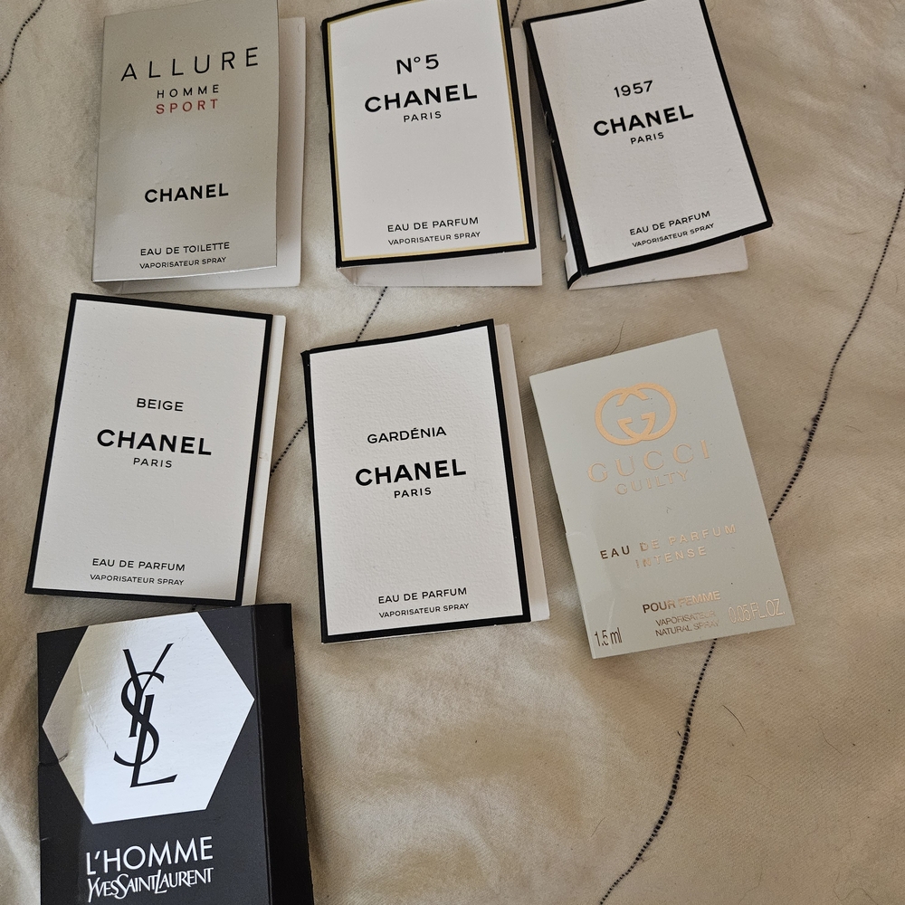 Chanel and Gucci Perfume Samples